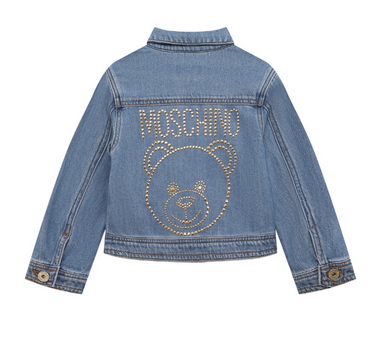 Chamarra Moschino de mezclilla studs en la espalda